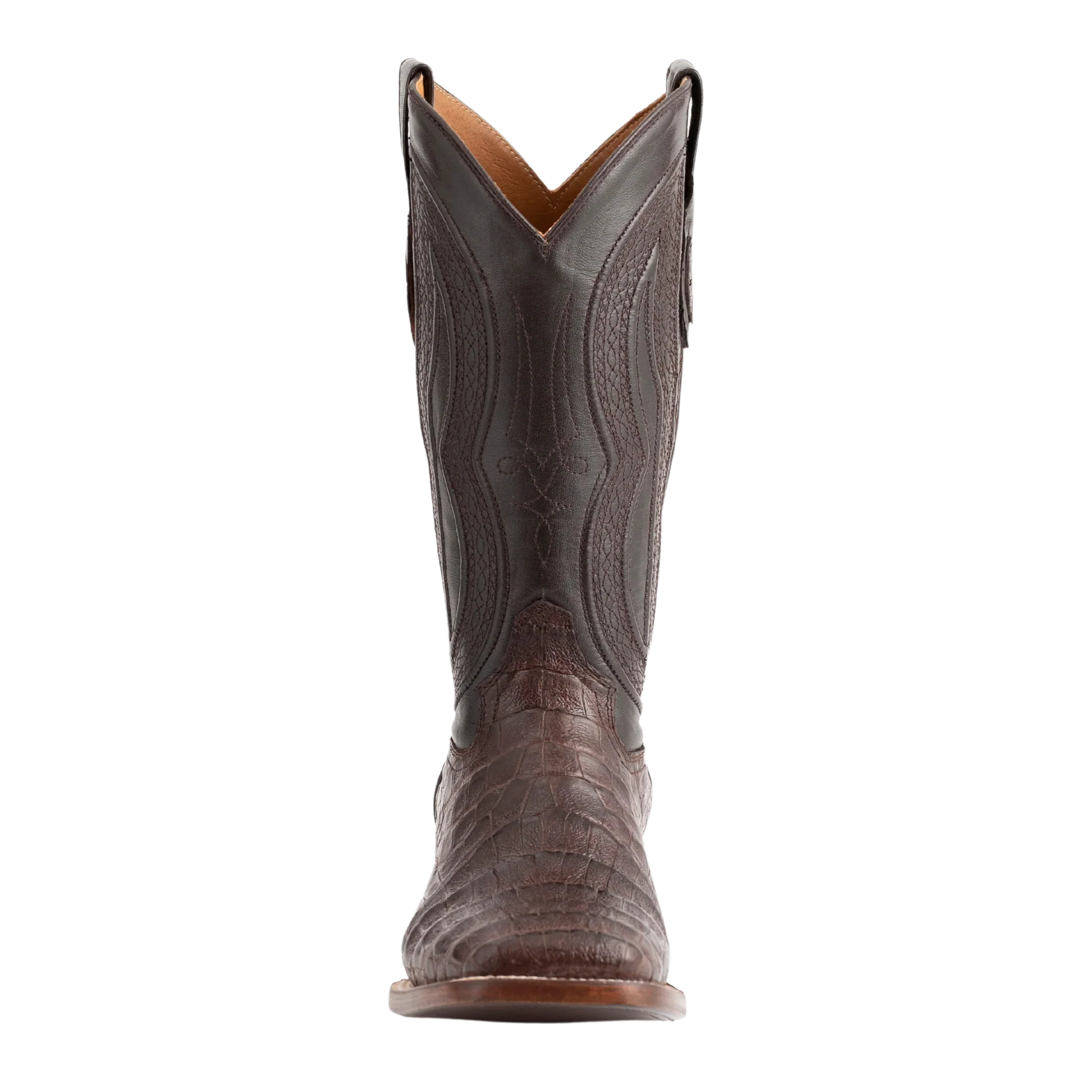 Ferrini Dakota Brown Caiman Belly Men's Boot 12493 - Image 3