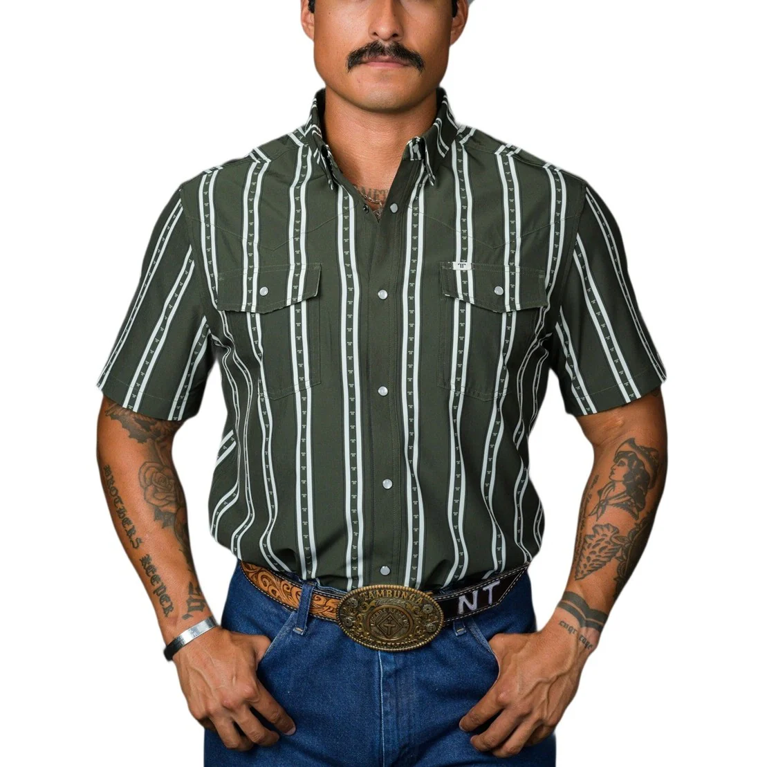 Ferrell The Tucker Green Men's Western Snap FPS1026008