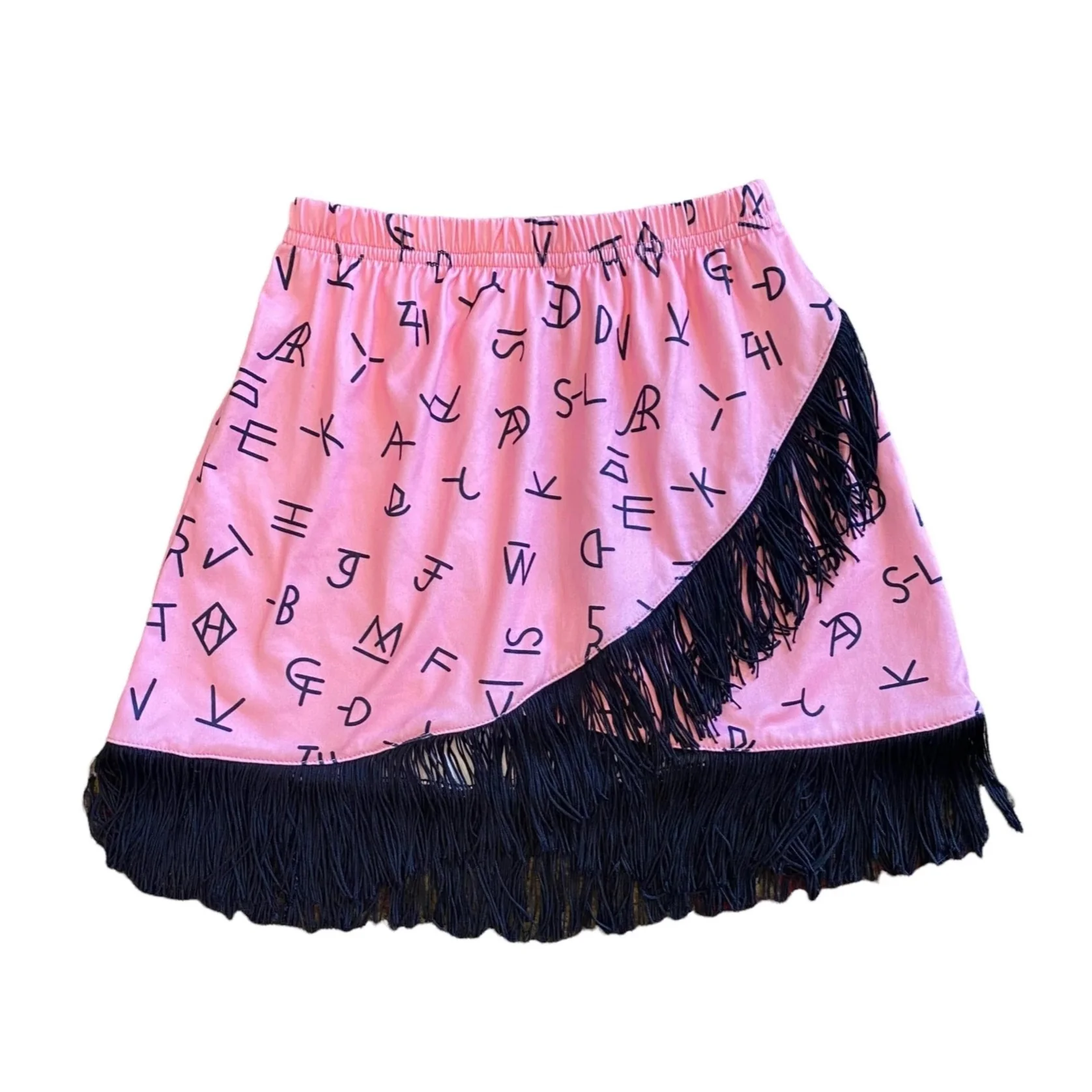 Shea Baby Pink Brand Fringe Girl's Skirt FS04