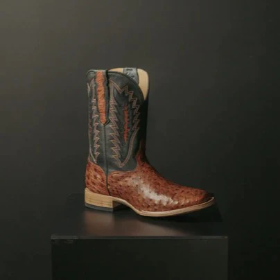 Dan Post Gold Label Brannan FQ Ostrich Brandy Men’s Boot GL102 - Image 8