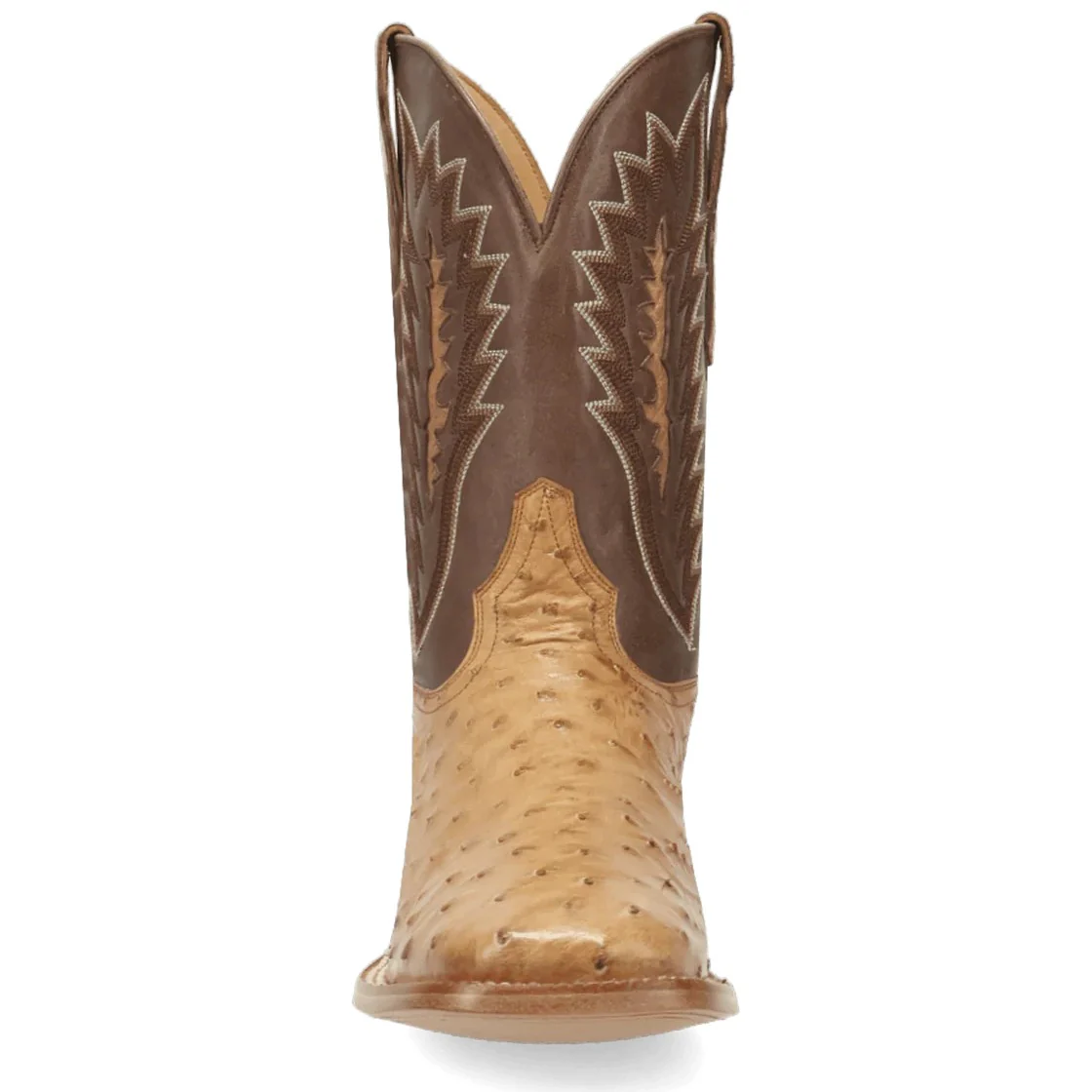 Dan Post Gold Label Brannan FQ Ostrich Tan Men’s Boot GL103 - Image 4