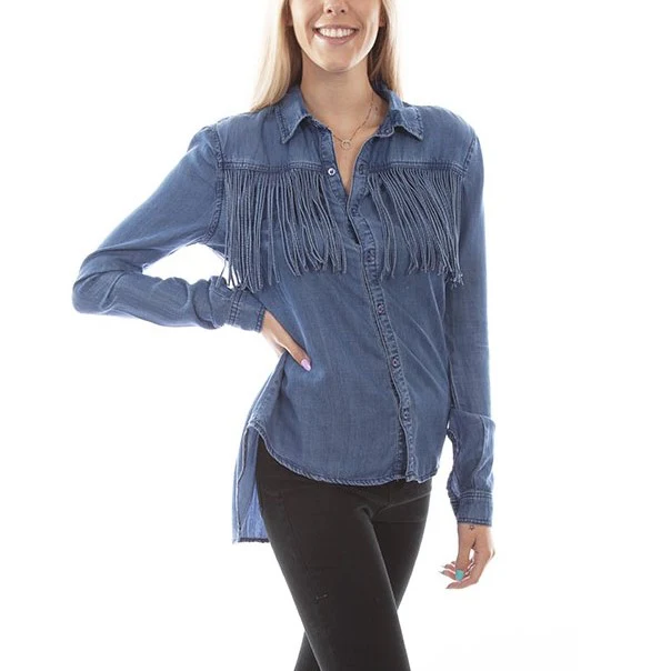 Scully Western Denim Women's Top HC641