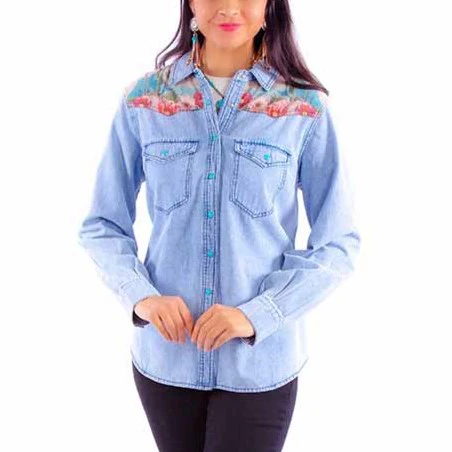 Scully Cactus Dream Women's Button Up HC901 - Image 2