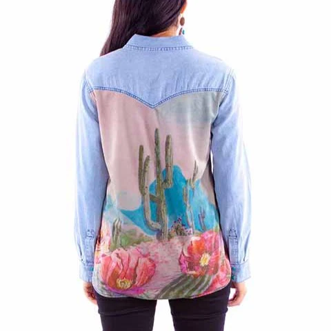 Scully Cactus Dream Women's Button Up HC901 - Image 3