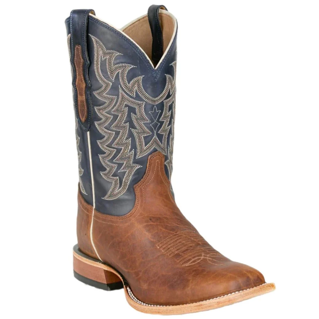 Tony Lama Alfredo Chocolate Bison & Blue Men's Boots HE6401