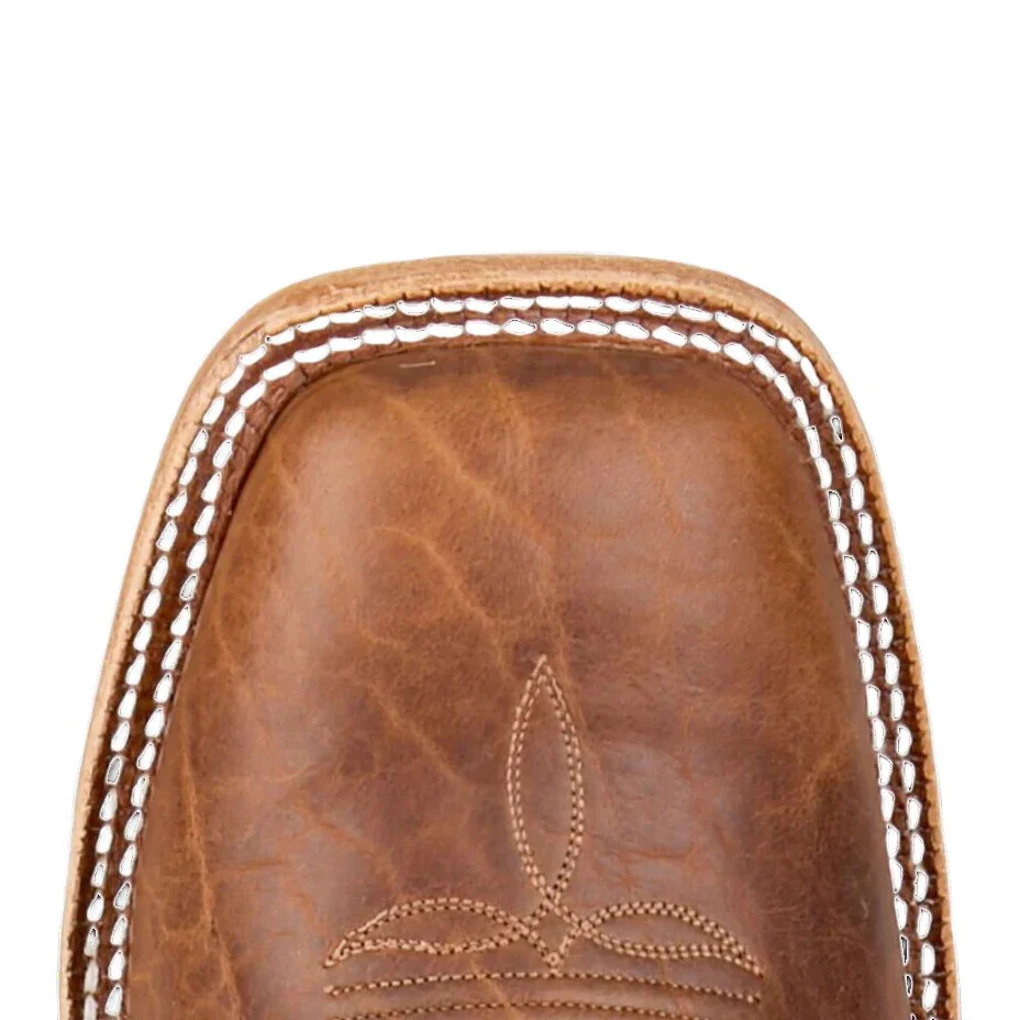 Tony Lama Alfredo Chocolate Bison & Blue Men's Boots HE6401 - Image 4