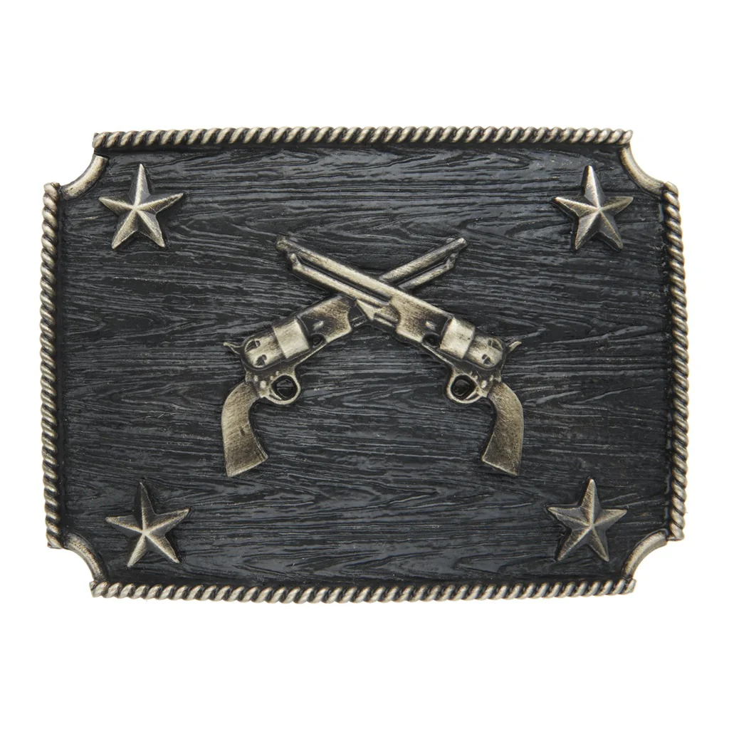 AndWest Crossed Pistols Buckle IC002