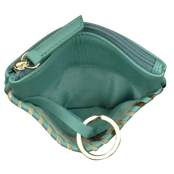 ILI Haircalf Coin Purse Turquoise 6614 - Image 3