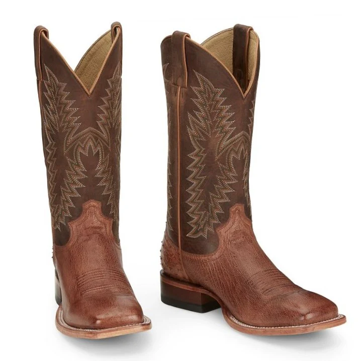 Justin Breck Cognac Vintage Men's Boot JE810 - Image 8