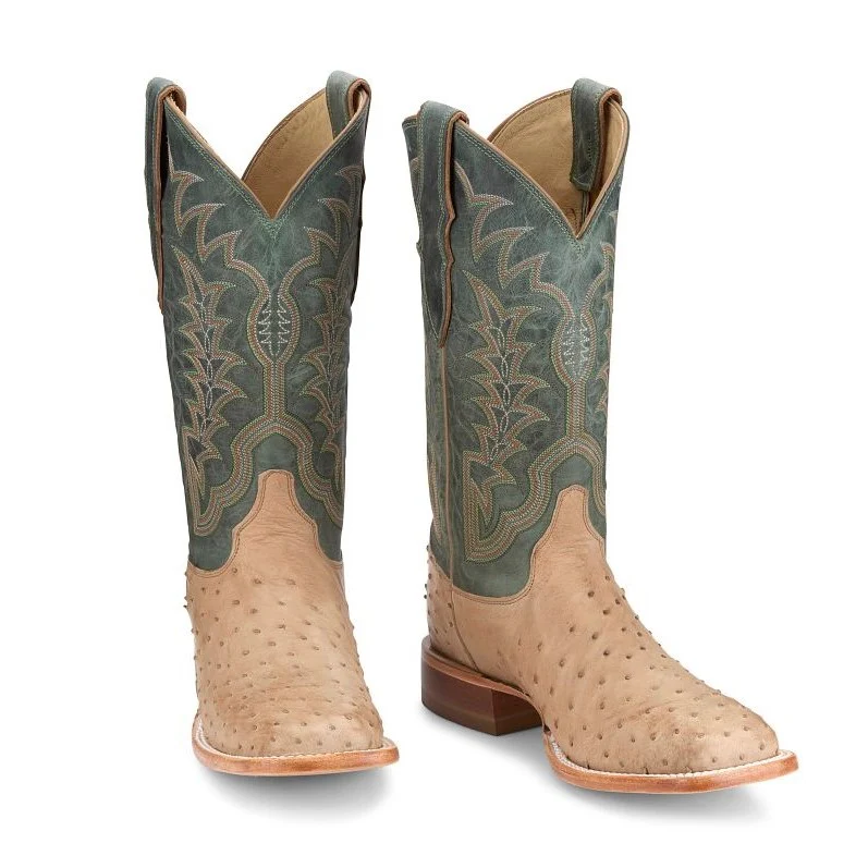 Justin FQ Ostrich Chisolm Vintage Men's Boot JE8173 - Image 8