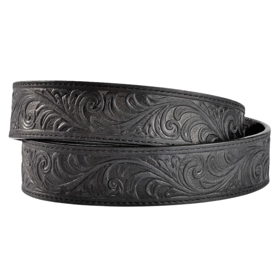 Justin Western Scroll Black Belt 53903 - Image 2