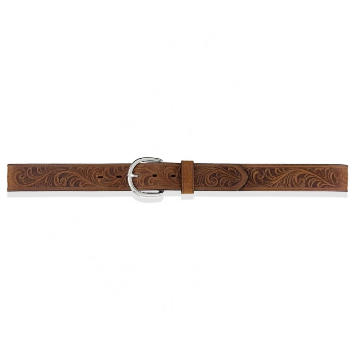 Justin Western Scroll Brown Belt 53909 - Image 3