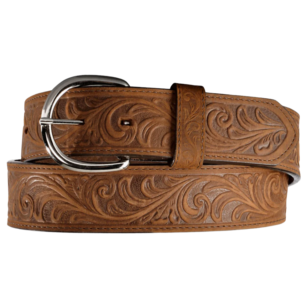 Justin Western Scroll Brown Belt 53909 - Image 4
