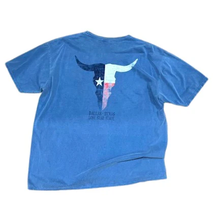 KC Longhorn Pacific Blue Graphic Tee - Image 2