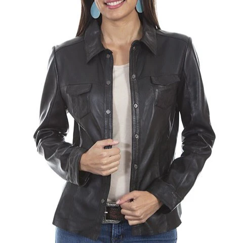 Scully Lamb Black Women's Leather Jacket L102411