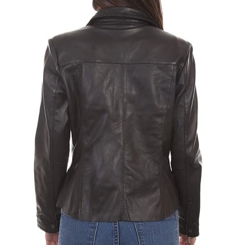 Scully Lamb Black Women's Leather Jacket L102411 - Image 2