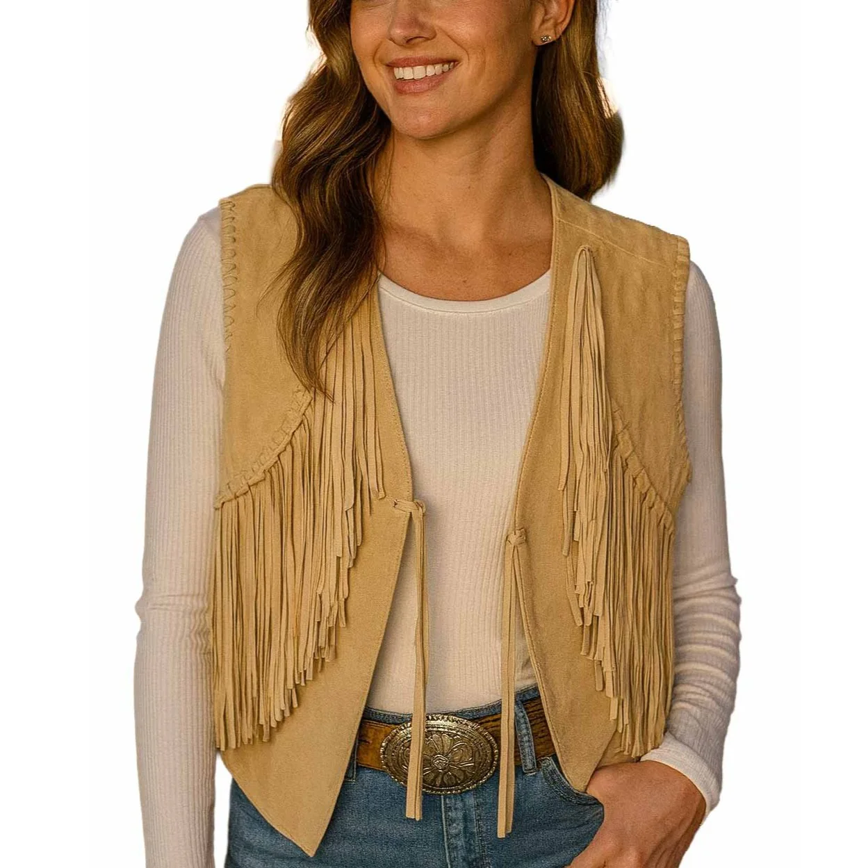 Scully Chamois Boar Suede Women’s Vest L1202 127
