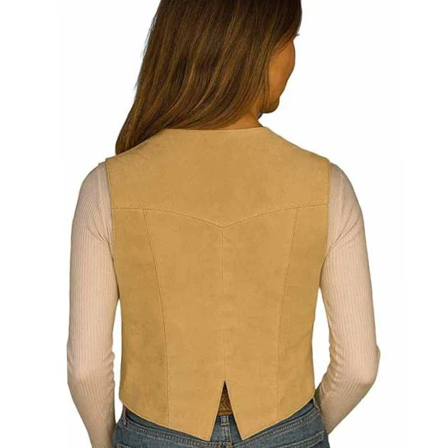 Scully Chamois Boar Suede Women’s Vest L1202 127 - Image 2