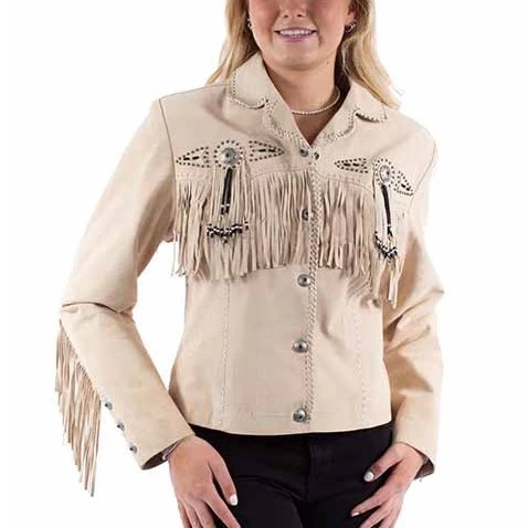 Scully Suede Leather Fringe Women's Jacket L152-191