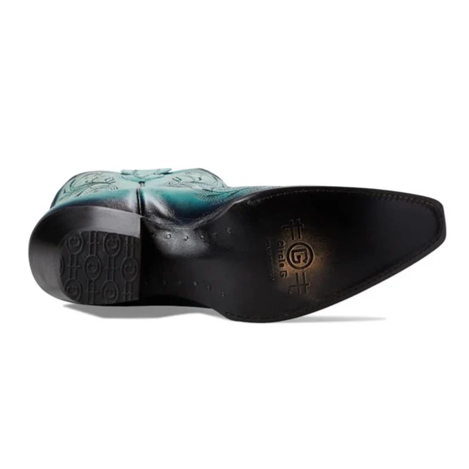 Circle G Black and Turquoise Women's Boot L2076 - Image 5
