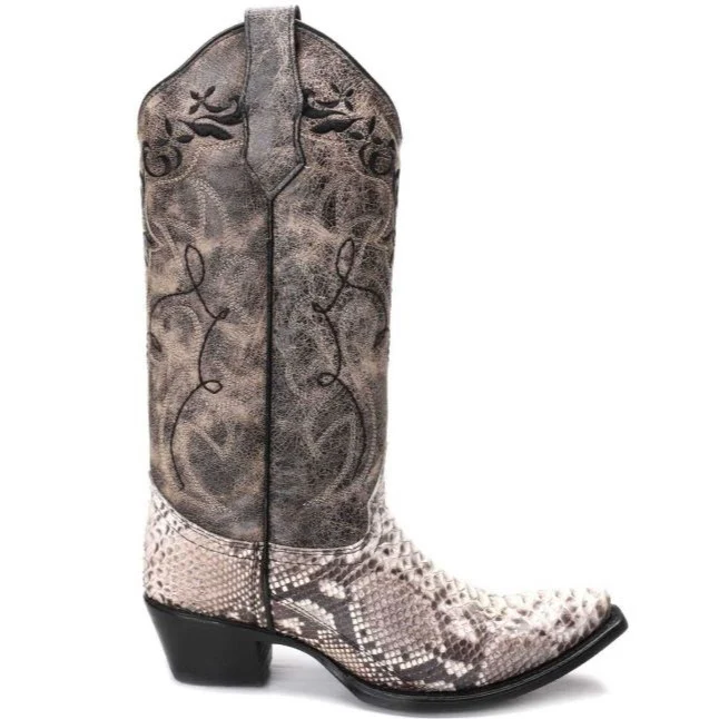 Circle G Grey and White Python Women's Boot L5698 - Image 2