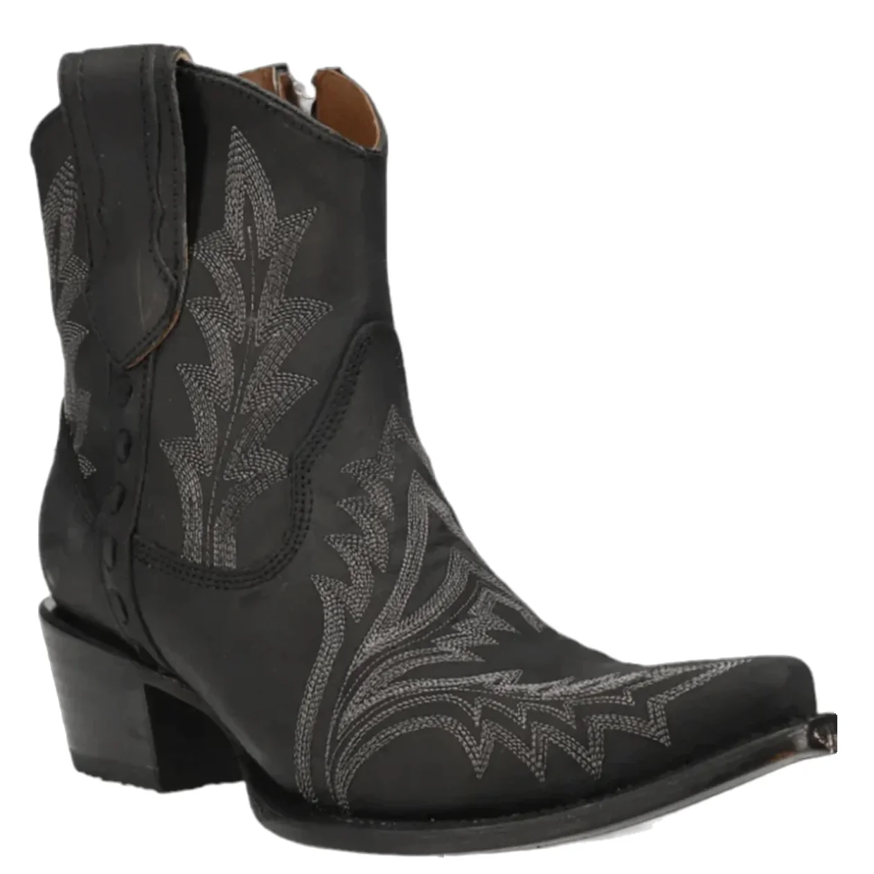 Circle G Embroidery Black Women's Bootie L5701