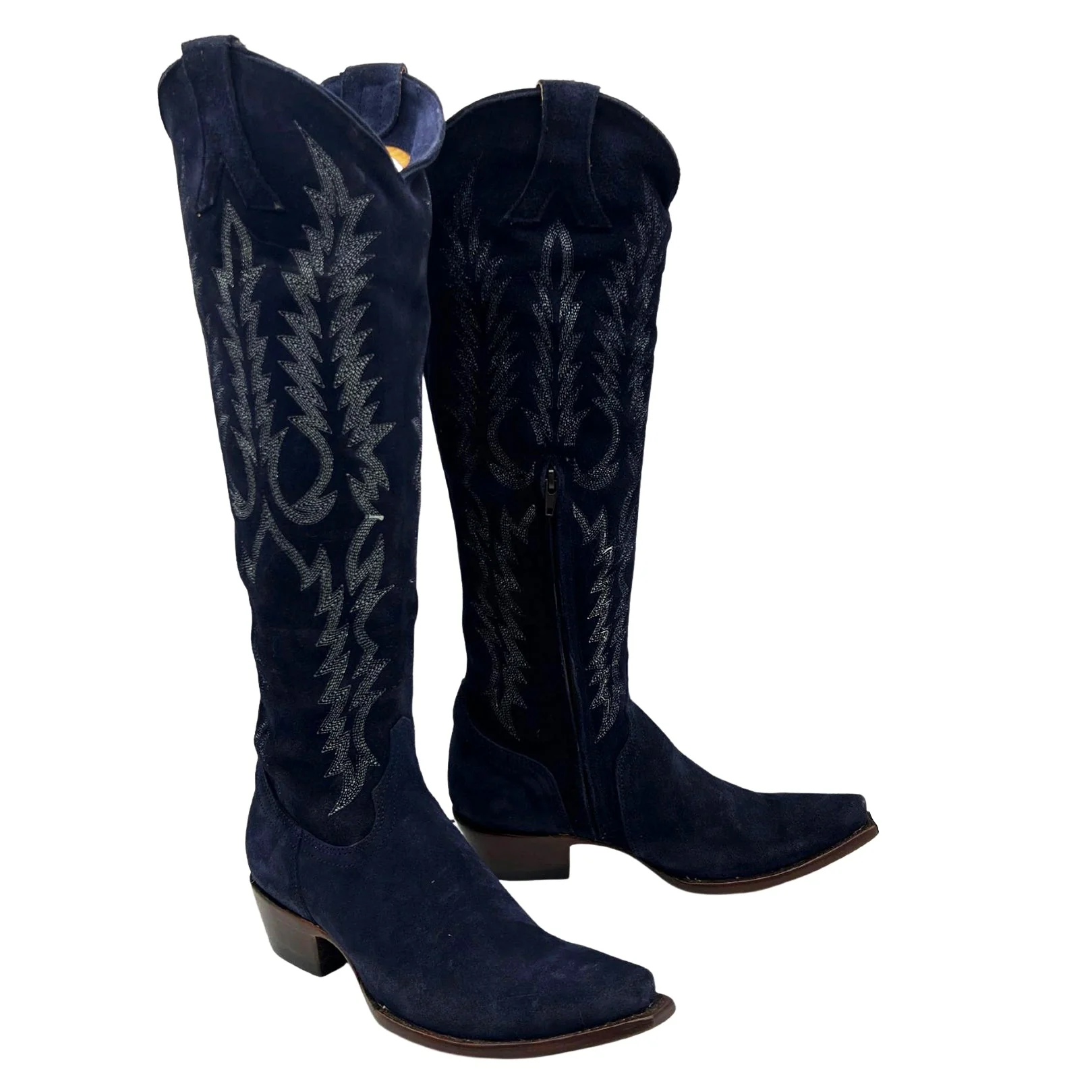 Old Gringo Mayra Navy Tall Suede Women's Boot L601 - Image 3