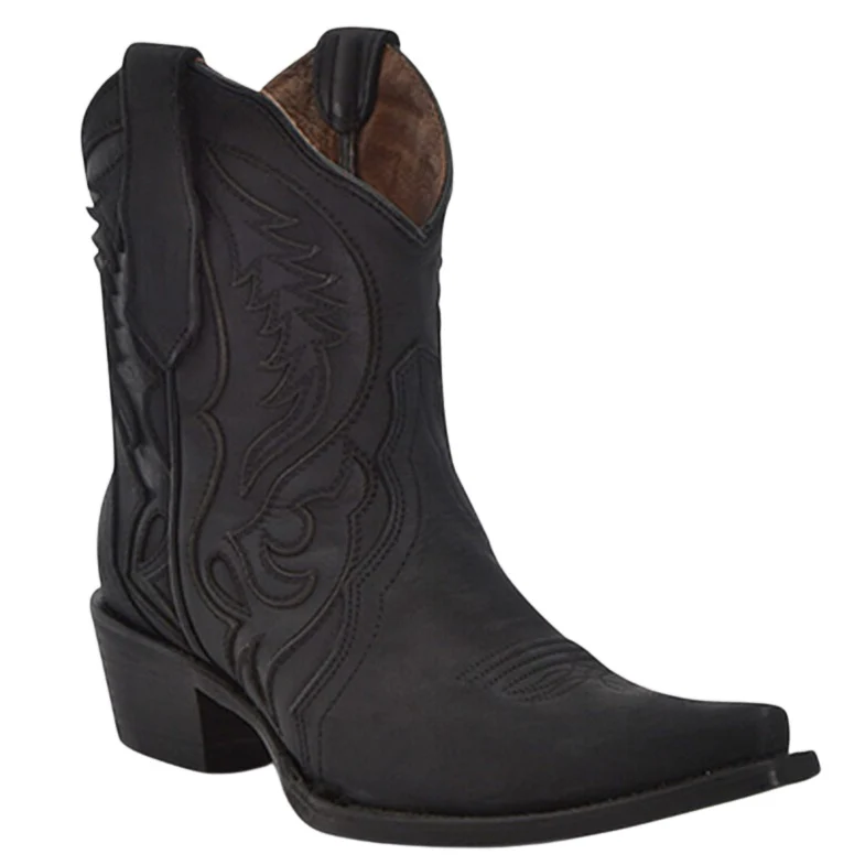 Corral Black Embroidery Women's Bootie L6090