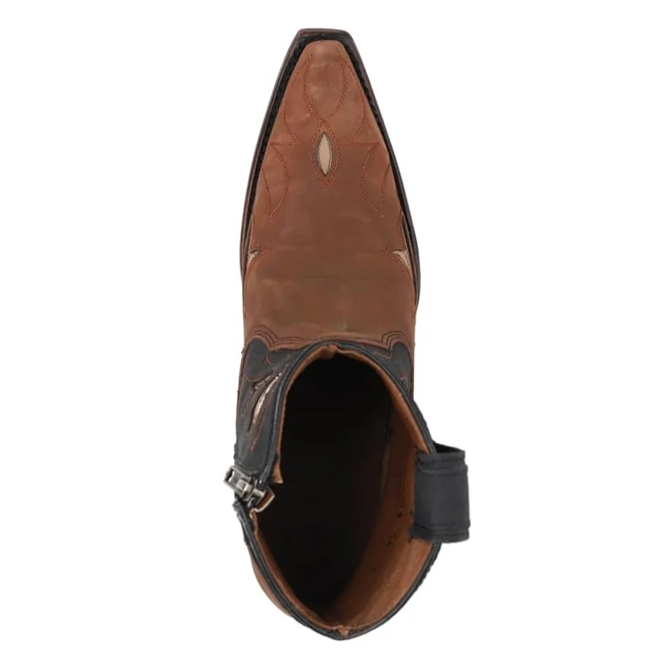 Circle G Camel Floral Women's Bootie L6096 - Image 4
