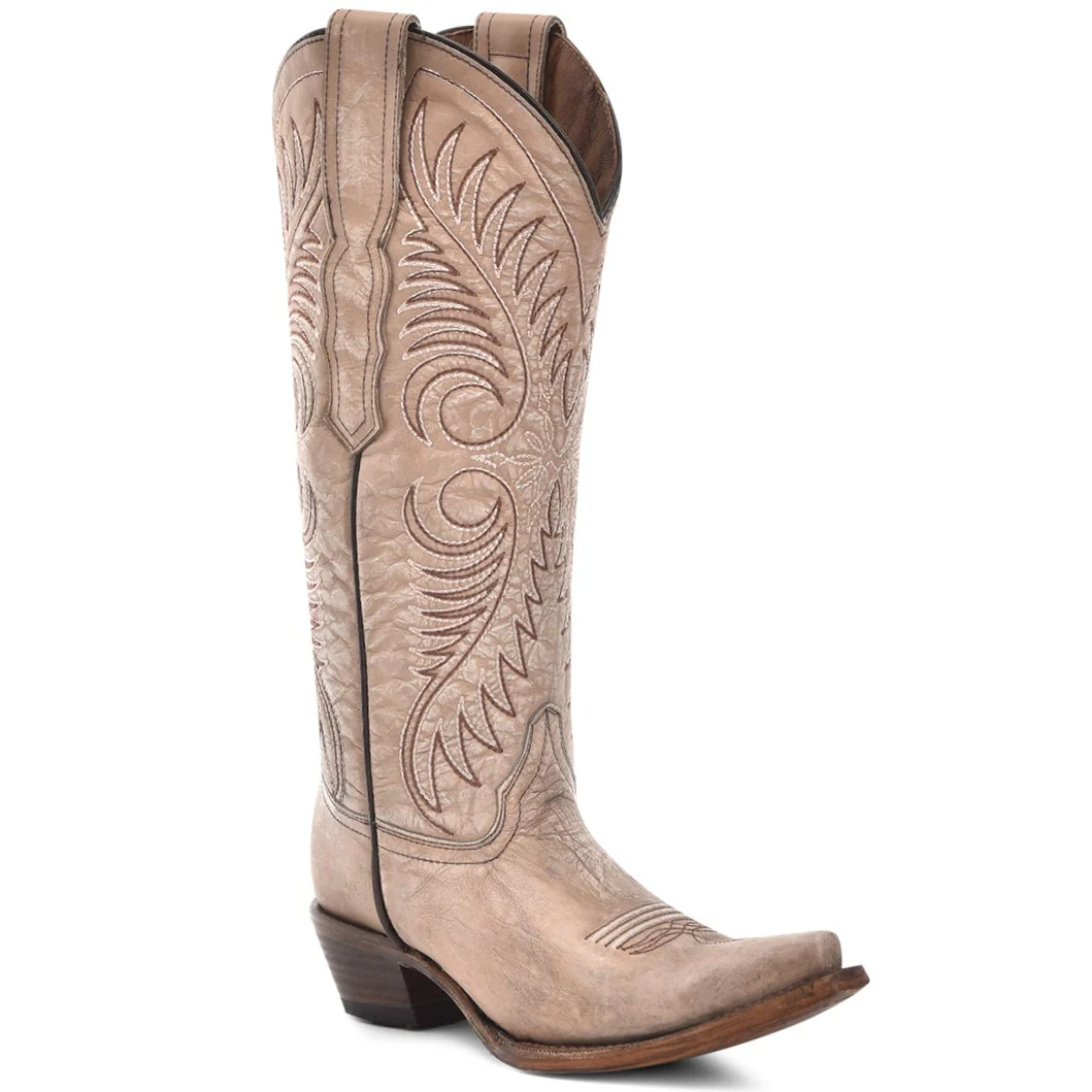 Circle G Distressed Sand Embroidery Women's Boot L6116