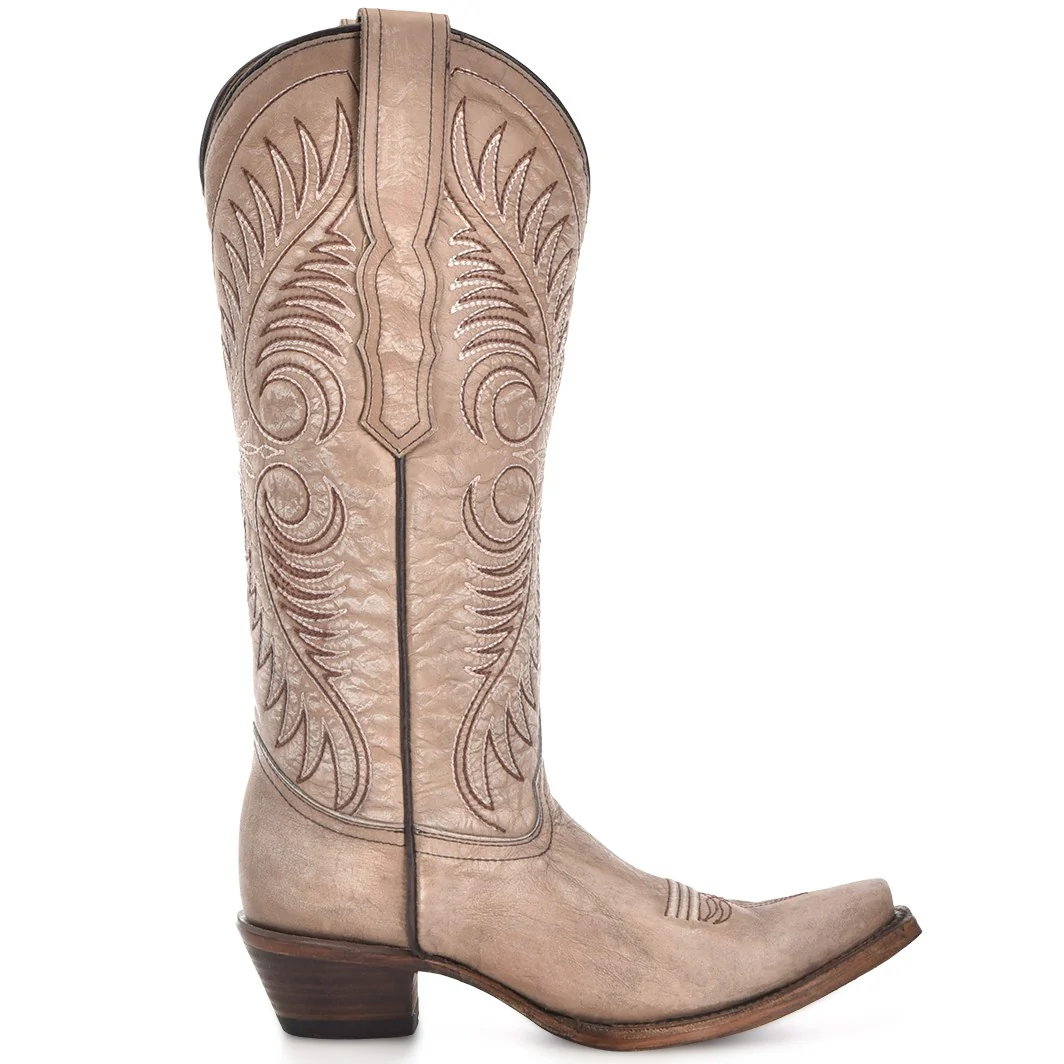 Circle G Distressed Sand Embroidery Women's Boot L6116 - Image 2
