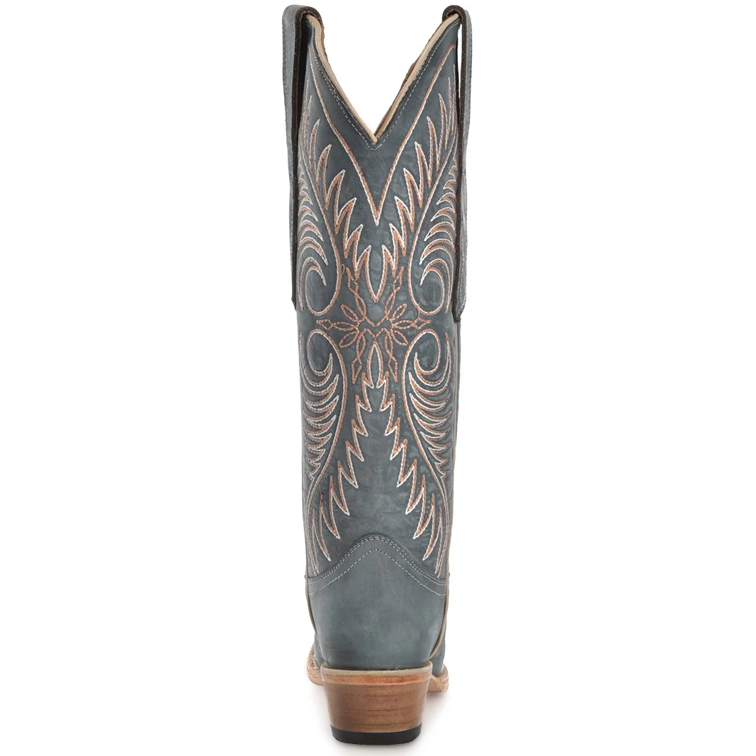 Circle G Distressed Blue Embroidery Women's Boot L6120 - Image 4
