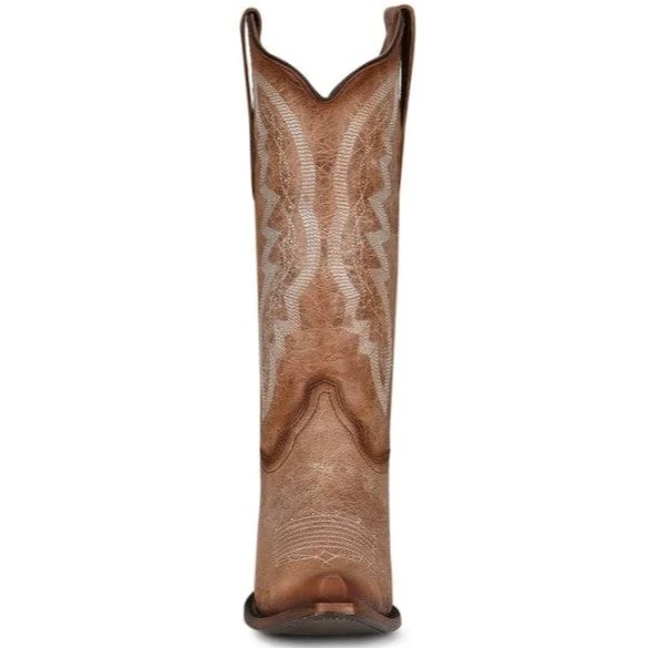 Circle G Tan Studded Women's Boot L2041 - Image 3