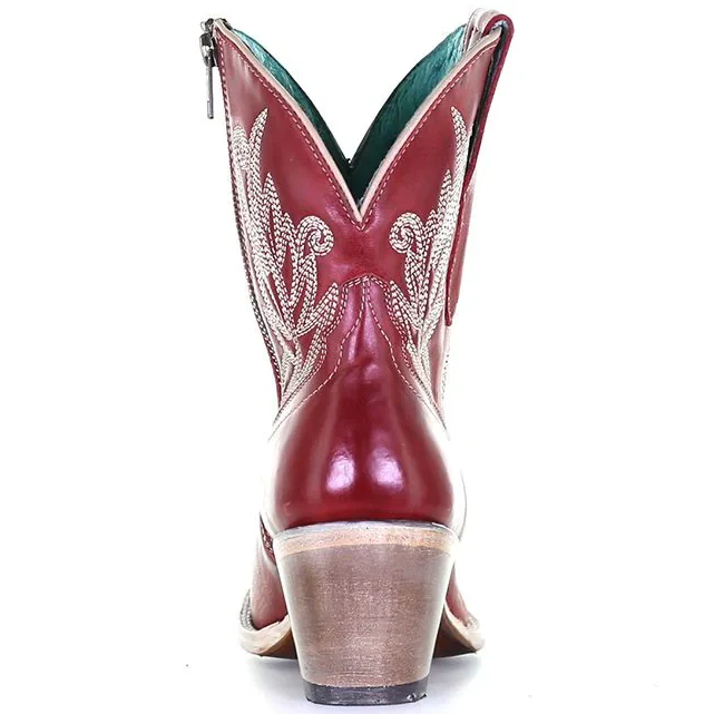 Corral Deep Red Women's Bootie E1667 - Image 4