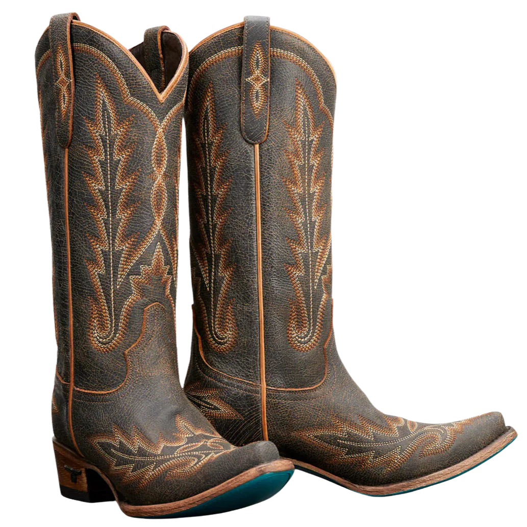 Lane Lexington Brown Crackle Women's Boot LB0488A
