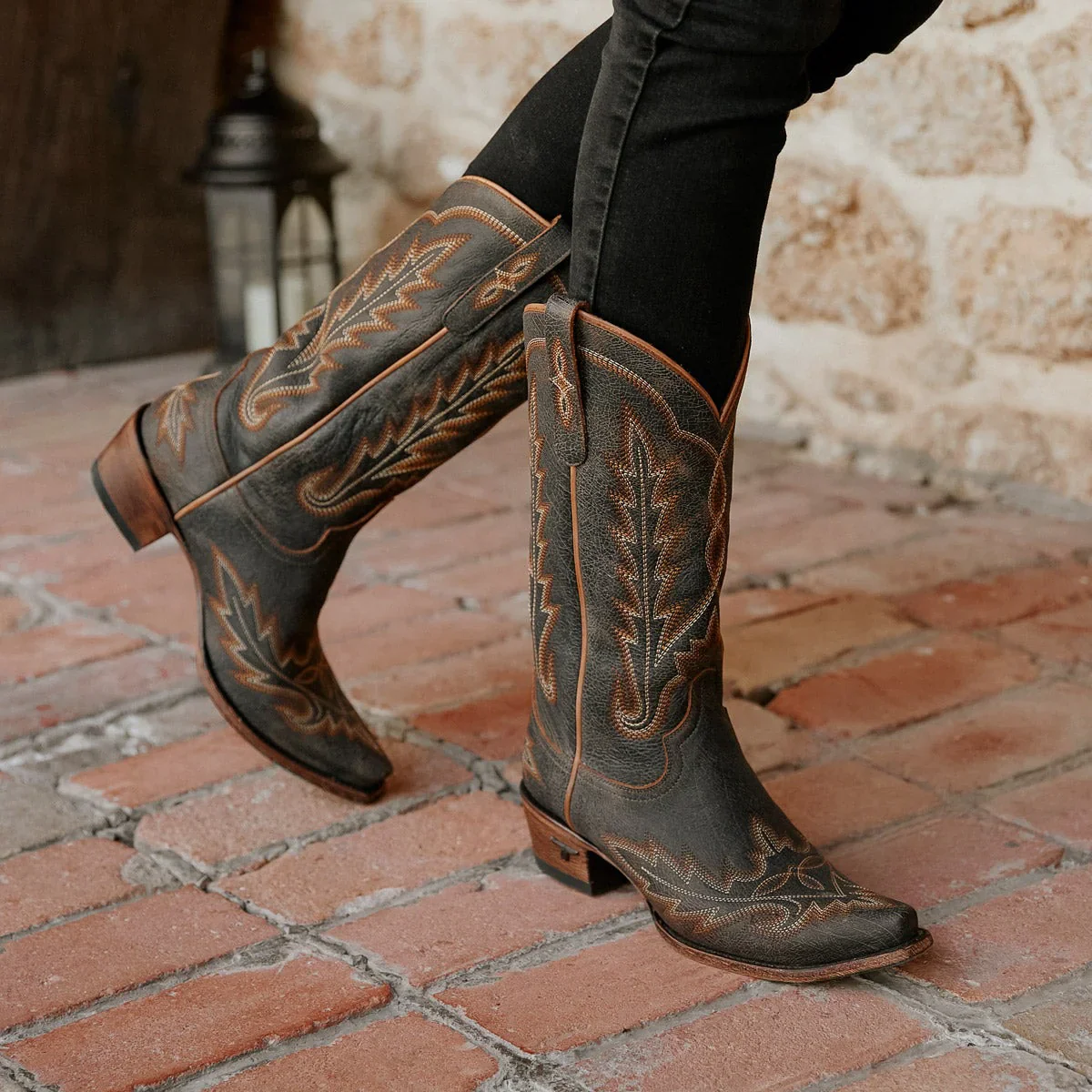 Lane Lexington Brown Crackle Women's Boot LB0488A - Image 8