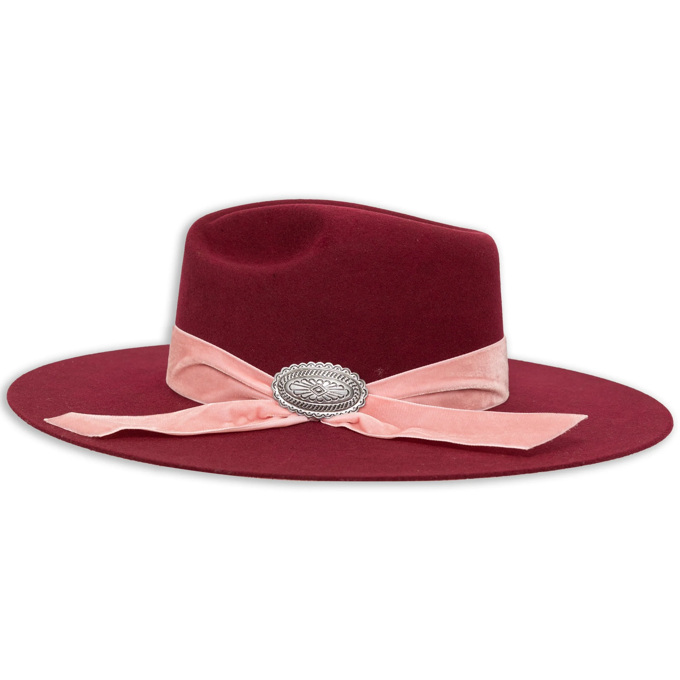 Charlie 1 Horse Lady Bandit Burgundy Wool Hat - Image 4