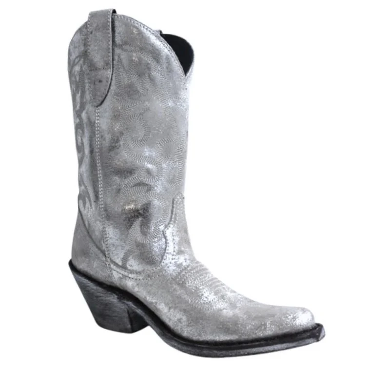 Liberty Black Silver Women's Boot LB-711219