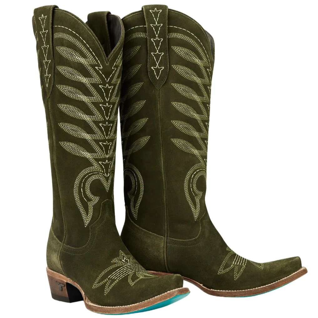 Lane Squash Olive Blossom Suede Women's Boot LB0529B