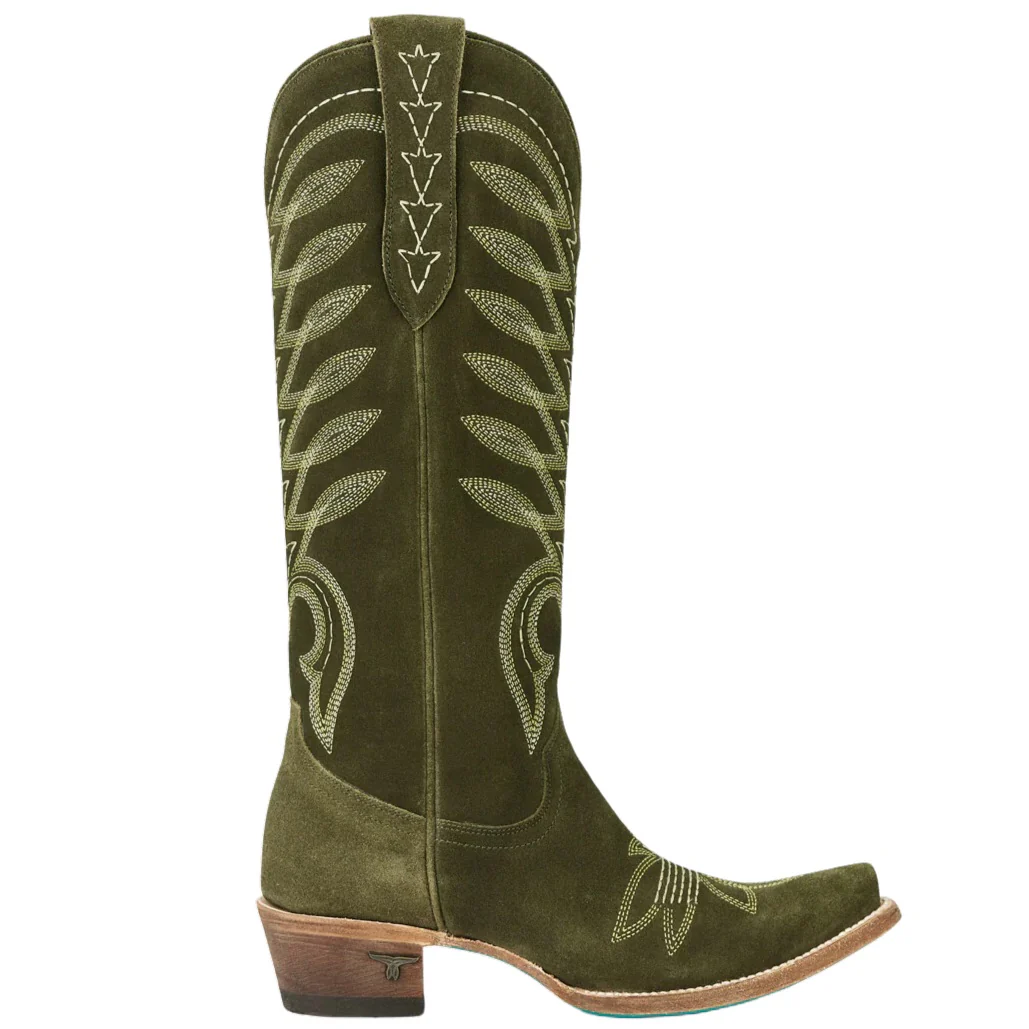 Lane Squash Olive Blossom Suede Women's Boot LB0529B - Image 2