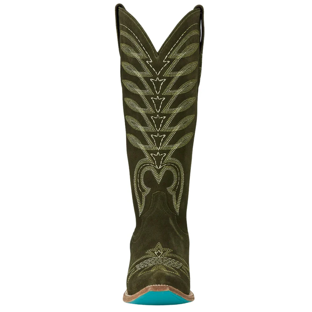 Lane Squash Olive Blossom Suede Women's Boot LB0529B - Image 4