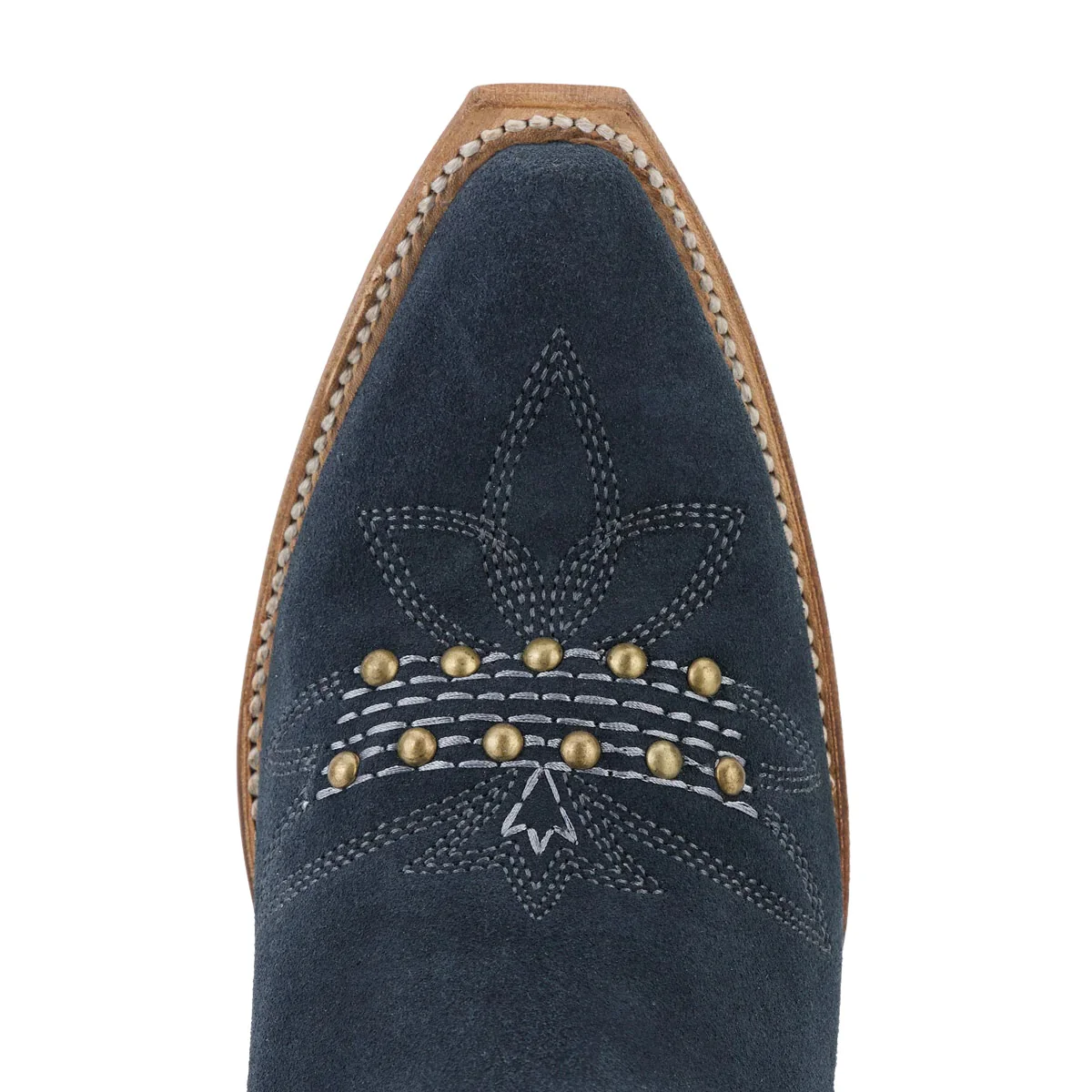 Lane Squash Blossom Stud Navy Suede Woman's Boot LB0530C - Image 6