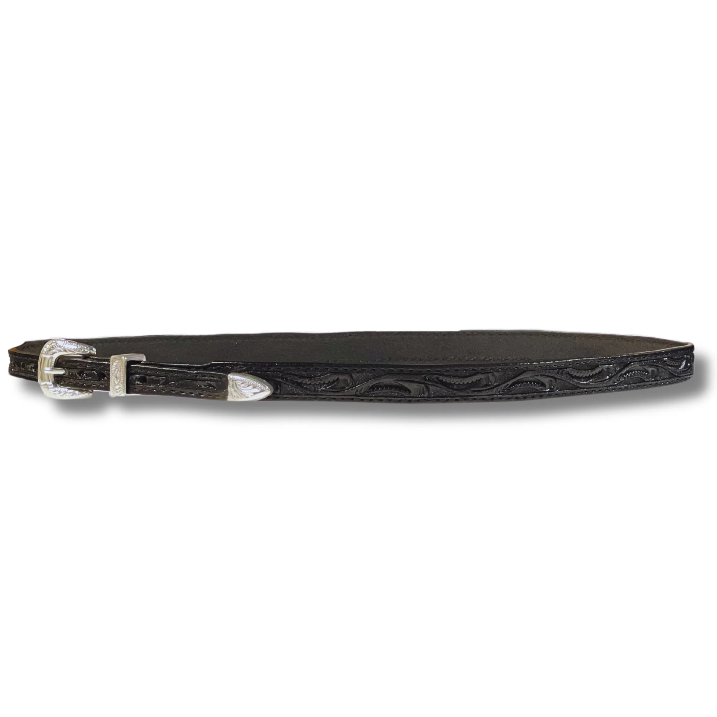 Austin Accent Tooled Black Hatband LC-51