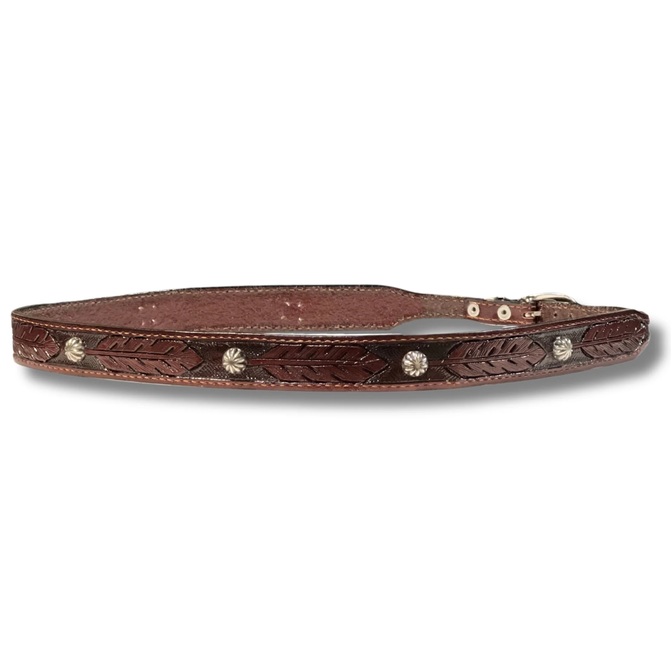 Austin Accent Leather Feather Hatband LC-69F