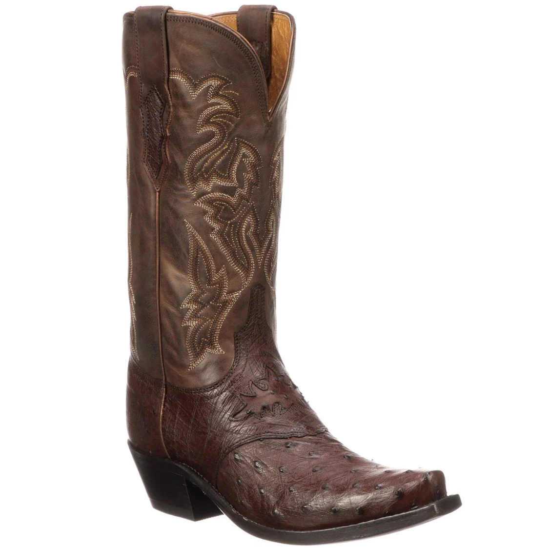 Lucchese Augusta Redwood FQ Ostrich Women's Boot M5601