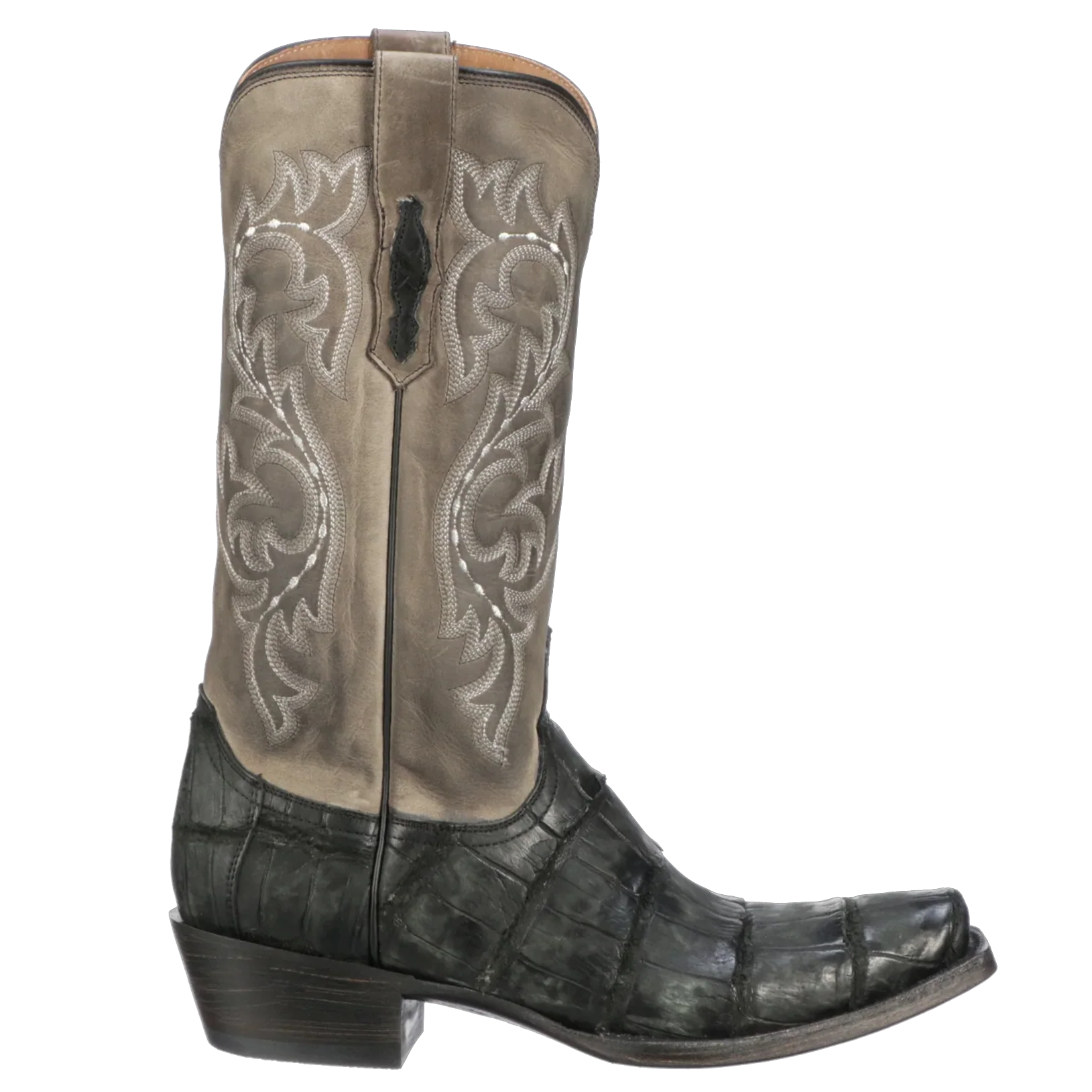 Lucchese Burke Black Alligator Men's Boot M3196 - Image 2