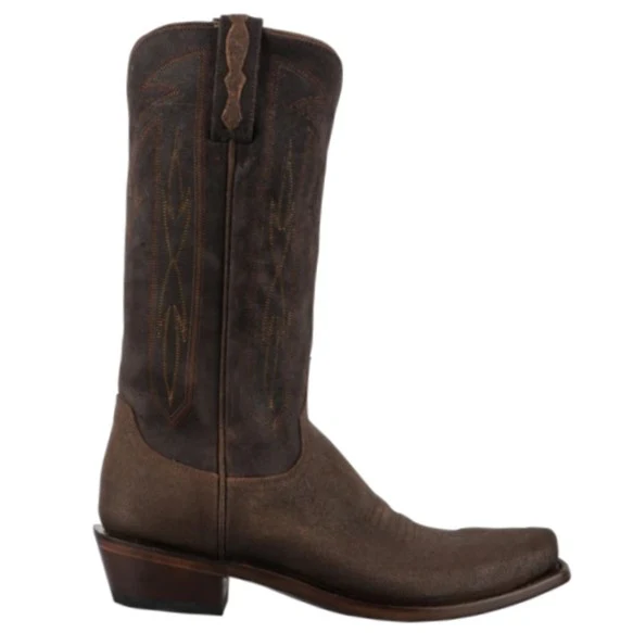 Lucchese Brazos Whiskey Chocolate Nubuck Men's Boot M3434 - Image 2