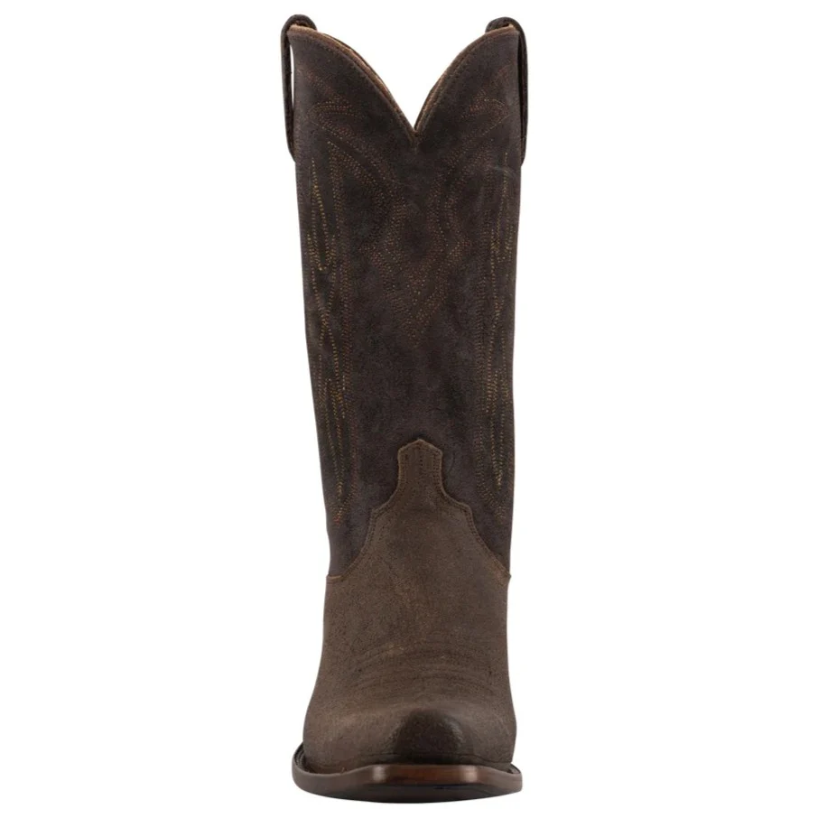 Lucchese Brazos Whiskey Chocolate Nubuck Men's Boot M3434 - Image 3