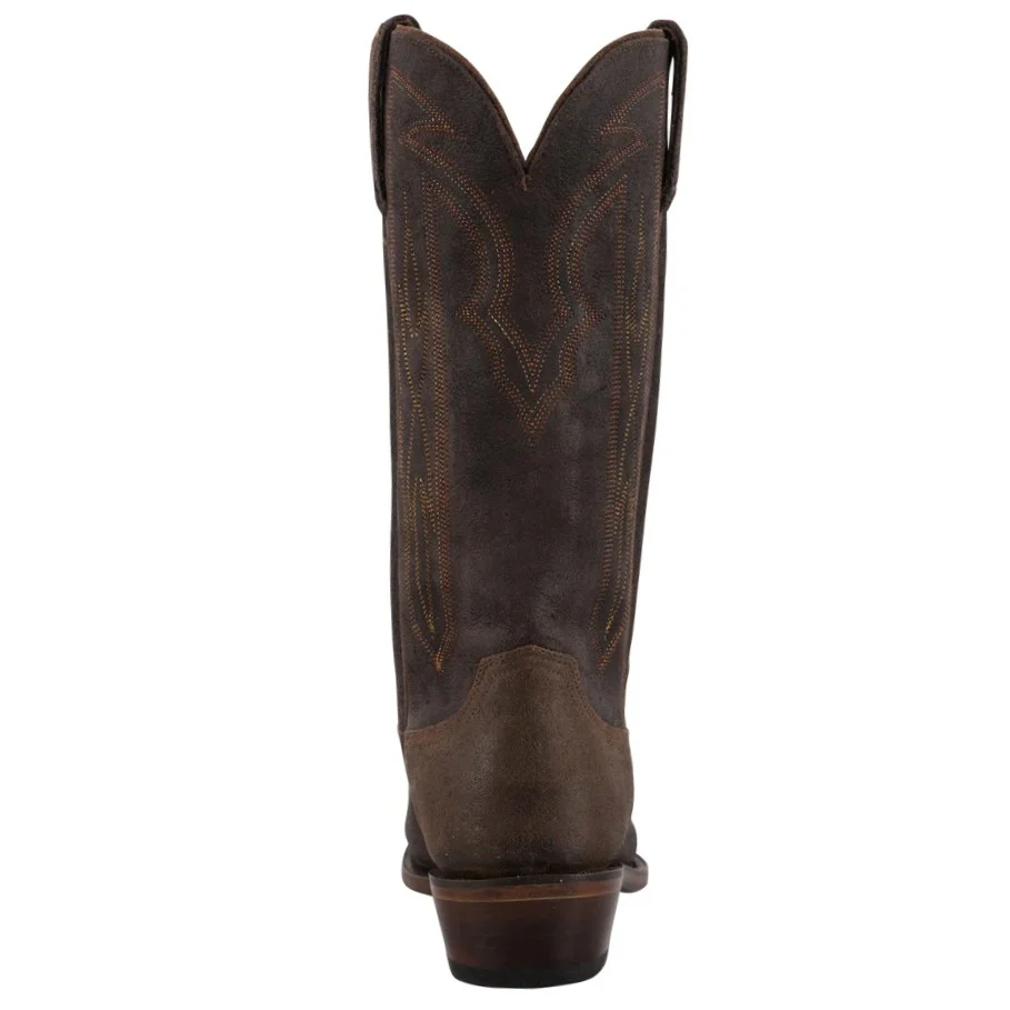 Lucchese Brazos Whiskey Chocolate Nubuck Men's Boot M3434 - Image 4