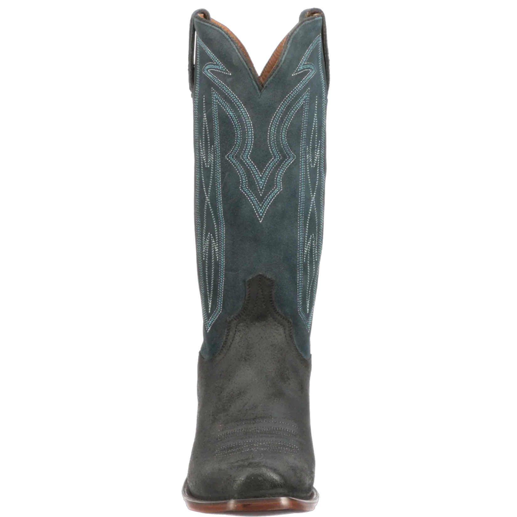 Lucchese Brazos Black and Blue Nubuck Men's Boot M3435 - Image 3